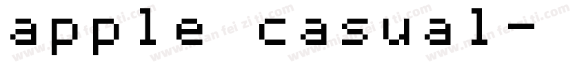 apple casual字体转换